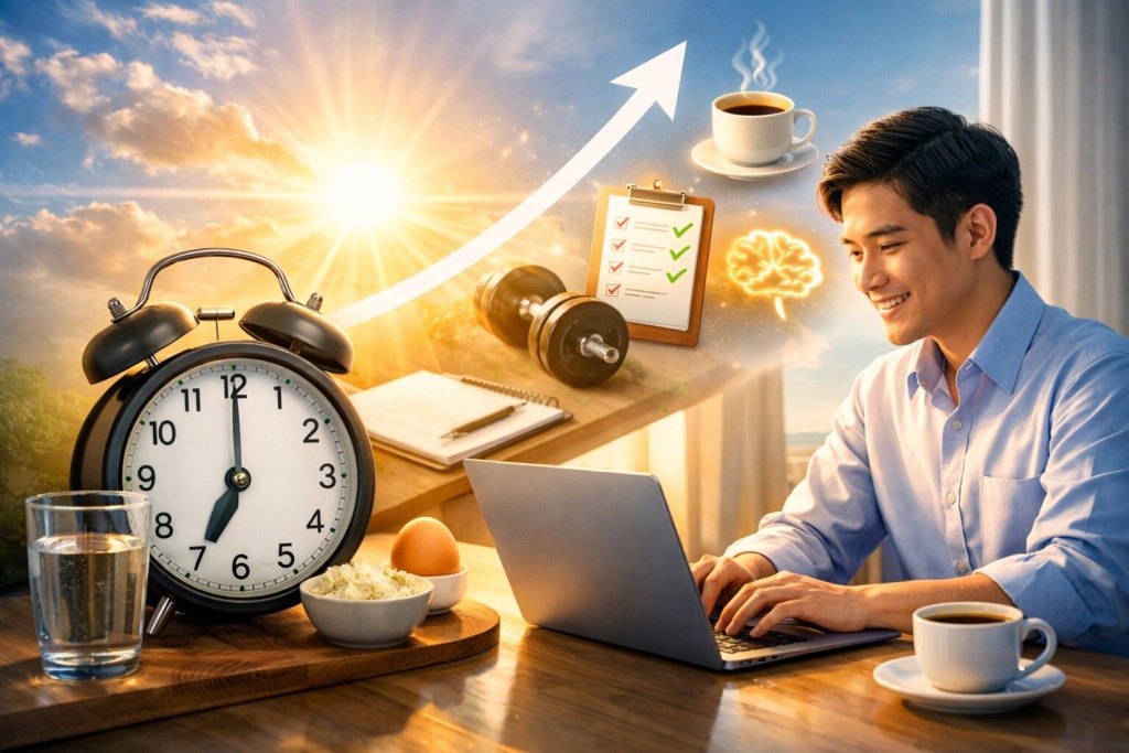 朝 パフォーマンス 上げる 習慣