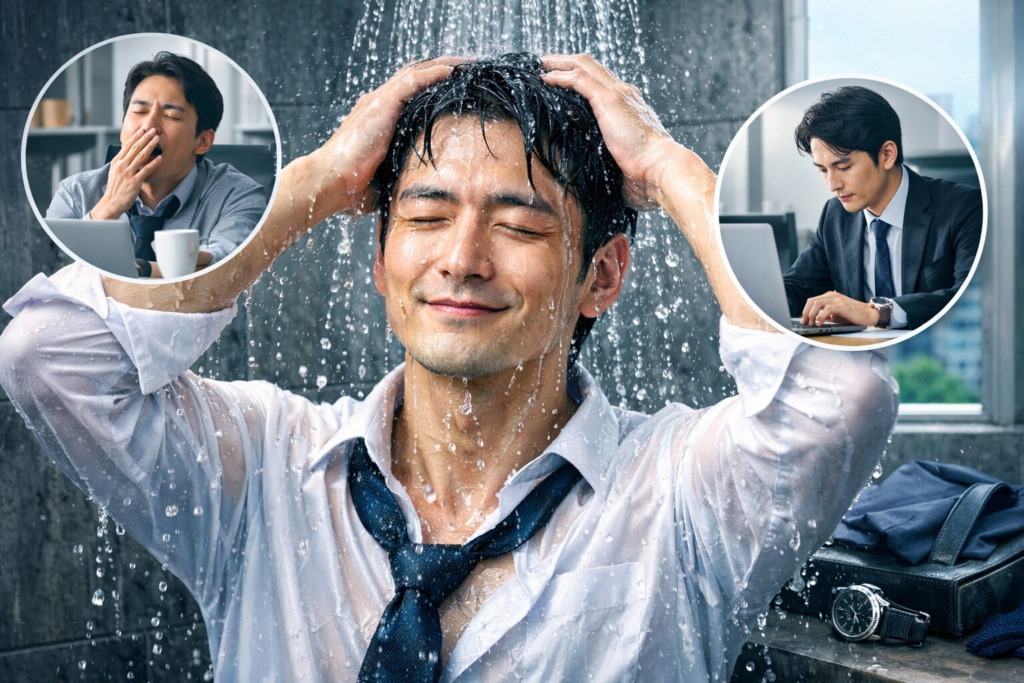 水シャワー 効果 サラリーマン
