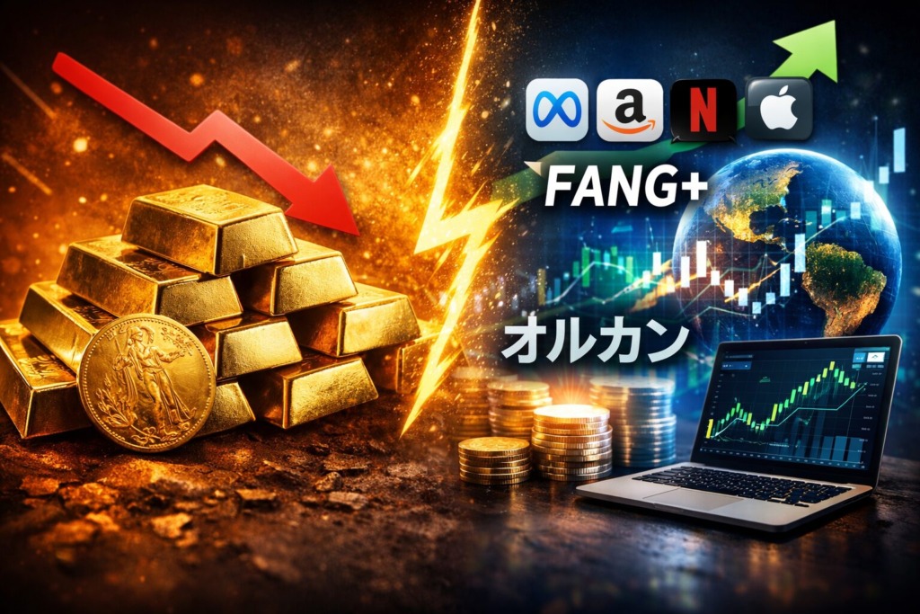 金投資 FANG+ オルカン